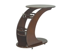 Приставной столик люкс (leset) коричневый 73x67x50 см. Milli