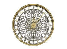 Часы настенные круглые zodiac 75 (inshape) золотой 5 см.
