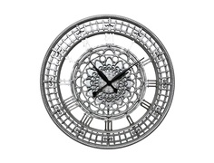 Часы настенные круглые tower 90 (inshape) серебристый 3 см.
