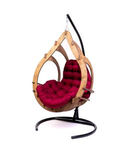 Подвесное кресло-кокон semera цвет орех (лаура) коричневый 110x100x100 см. L'aura