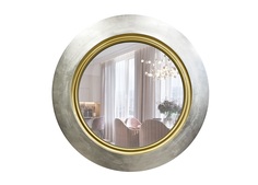 Круглое зеркало настенное fashion elegant 90 (inshape) серебристый 3 см.