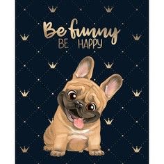 Мешок для обуви с карманом 420*340 calligrata дев бульдожка