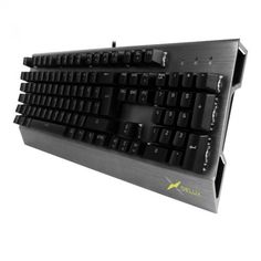 Клавиатура Delux KM-02 Game Titan черно-серебряная, USB, 104 кнопок, механическая аллюминевая 6938820411734