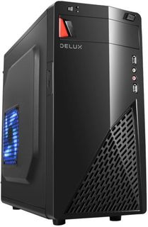 Корпус mATX Delux DW303 черный, без БП, 2*USB 2.0, audio