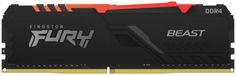 Модуль памяти DDR4 16GB Kingston FURY KF430C16BBA/16 Beast RGB 3000MHz CL16 1RX8 радиатор 1.35V 288-pin 16Gbit retail