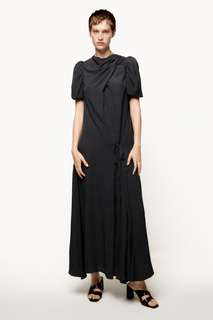 Платье с драпировкой в горошек — limited edition Zara