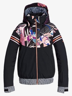 Куртка для сноуборда Roxy 20-21 Pop Snow Meridian True Black Flowers-M