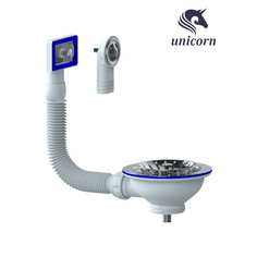 Выпуск unicorn 3.1/2", чашка из нержавеющей стали, диаметр 112 мм., круглый и прямоугольный перелив е157 ис.110433
