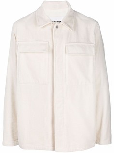 Jil Sander вельветовая куртка-рубашка с накладными карманами
