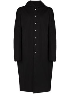 Rick Owens тренч оверсайз с капюшоном