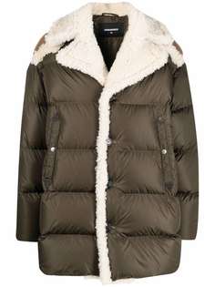 Dsquared2 пуховик с подкладкой из шерпы