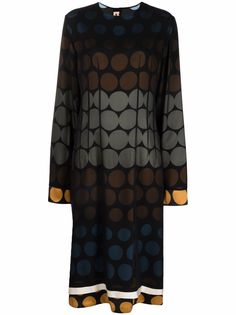 Marni платье миди в горох