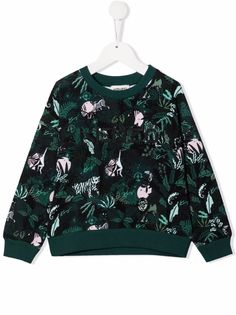 Kenzo Kids толстовка с вышитым логотипом и принтом