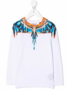 Marcelo Burlon County Of Milan Kids топ Grizzly Wings с длинными рукавами