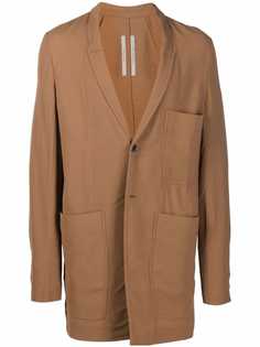 Rick Owens пальто с накладными карманами