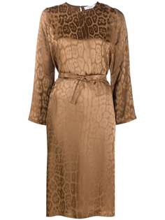 Roseanna платье с леопардовым принтом и поясом