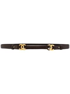 Chanel Pre-Owned ремень 1990-х годов с логотипом CC
