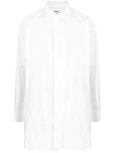 sulvam рубашка оверсайз с закругленным подолом