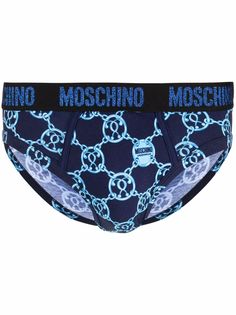 Moschino трусы-брифы с принтом Double Question Mark