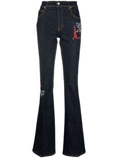 Love Moschino расклешенные джинсы с завышенной талией
