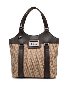 Christian Dior сумка-тоут Street Chic 2005-го года с узором Trotter