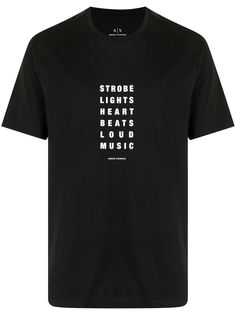 Armani Exchange футболка с надписью
