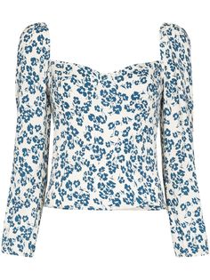 Reformation топ Reign с цветочным принтом