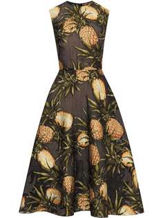 Oscar de la Renta платье миди из филькупе