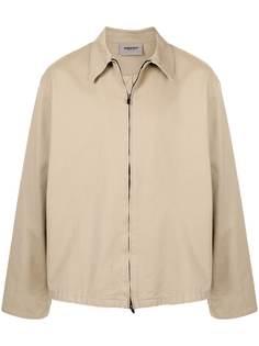 FEAR OF GOD ESSENTIALS куртка на молнии с нашивкой-логотипом