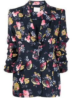 Cinq A Sept блейзер с цветочным принтом