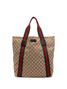 Gucci Pre-Owned сумка-тоут Sherry Sylvie 2000-х годов с отделкой Web