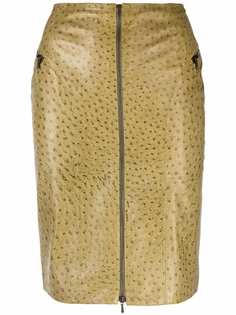 Christian Dior юбка 2000-х годов из искусственной кожи