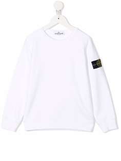 Stone Island Junior толстовка с нашивкой-логотипом
