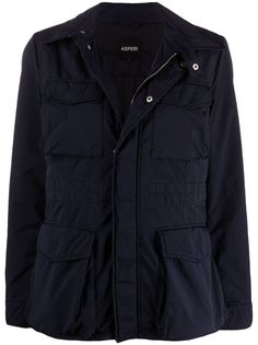 ASPESI куртка в стиле милитари с карманами