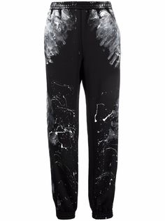 Balenciaga спортивные брюки с эффектом разбрызганной краски