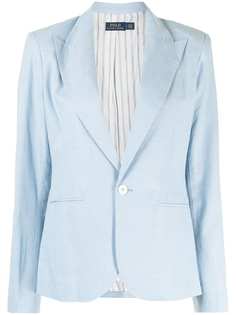 Polo Ralph Lauren однобортный блейзер Cotton Chambray