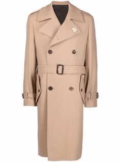 Lardini двубортное пальто с поясом