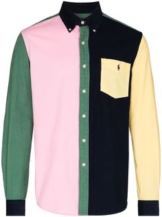 Polo Ralph Lauren рубашка в стиле колор-блок на пуговицах
