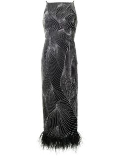 Rachel Gilbert платье ампирного силуэта с бисером