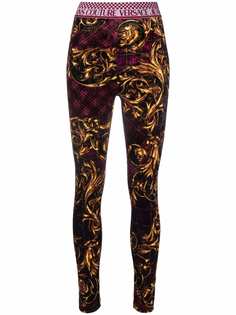 Versace Jeans Couture легинсы с принтом Tartan Baroque