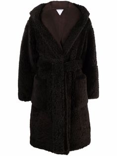 Bottega Veneta фактурное пальто с завязками