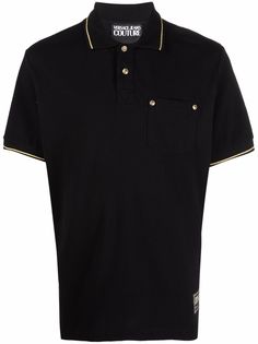 Versace Jeans Couture рубашка поло с нашивкой-логотипом