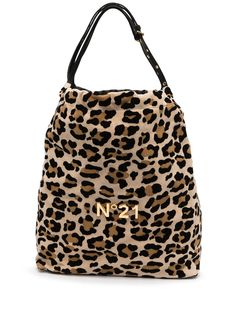 Nº21 сумка на плечо с леопардовым принтом