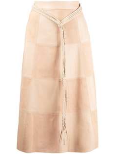 Alice+Olivia замшевая юбка с поясом