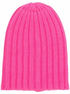 Laneus кашемировая шапка бини в рубчик