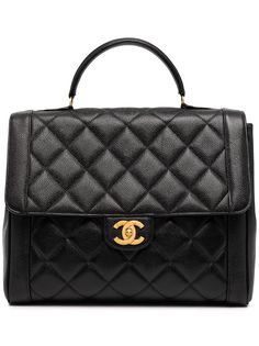 Chanel Pre-Owned стеганый портфель 1995-го года с логотипом CC