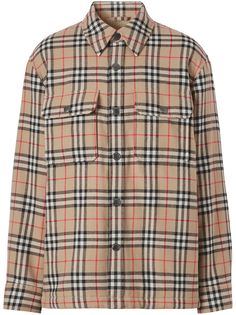 Burberry куртка-рубашка в клетку Vintage Check