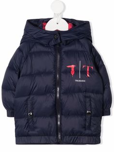 TRUSSARDI JUNIOR пуховик с логотипом