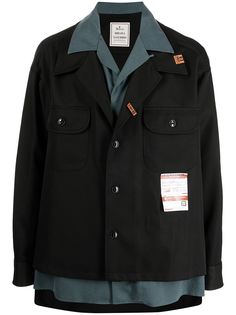 Maison Mihara Yasuhiro двухслойная рубашка оверсайз