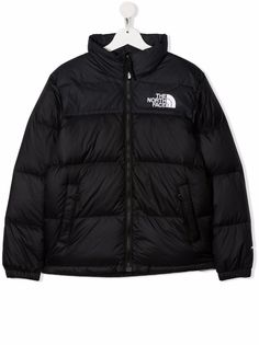 The North Face Kids пуховик Nuptse 1996 с вышитым логотипом